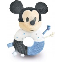 Clementoni - 17339 - Disney Baby Mickey Morbido Anello Sonaglino - Gioco Neonato, 100% Lavabile, Bambino 0 - 18 Mesi